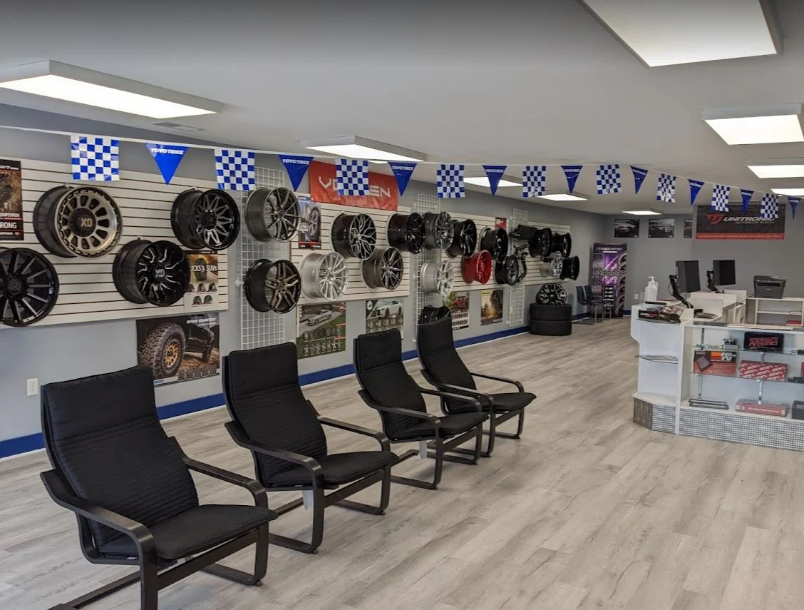 AX Performance wheel showroom